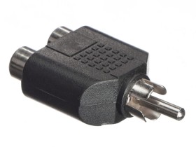 Переходник 2 гнезда RCA-штекер RCA, NETKO Optima