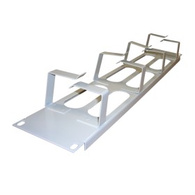 Кабельный органайзер 19, 2U, металлический, 4 металл. кольца, серый М (аналог 69570) EOL