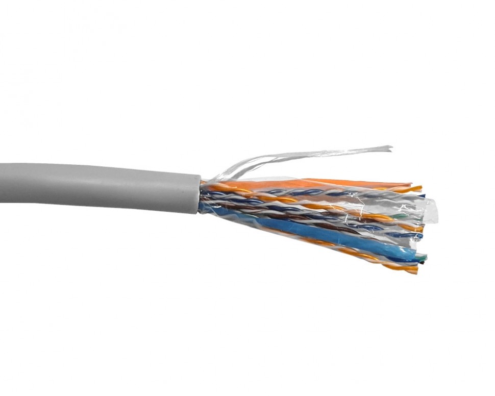 Кабель UTP10 cat.5e, 305м, 24 AWG, серый