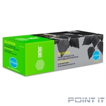 Картридж YELLOW /M180N PRO 0.9K CS-CF532A CACTUS