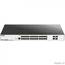 D-Link DGS-3000-28XS/B1A Управляемый L2 коммутатор с 24 портами 1000Base-X SFP и 4 портами 10GBase-X SFP+