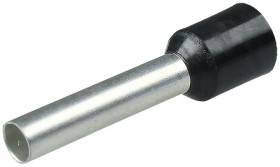 Штыревой втулочный кабельный наконечник E 1510 (НШВИ F=10мм) 1,5мм2, изолированный, черный, 100шт., NETKO Optima