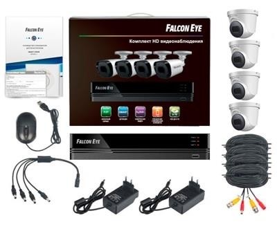 Комплект видеонаблюдения 4CH + 4CAM KIT FE-104MHD DOM SMART FALCON EYE