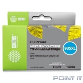 Cactus C2P26AE Картридж №935XL для HP DJ Pro 6230/6830 желтый