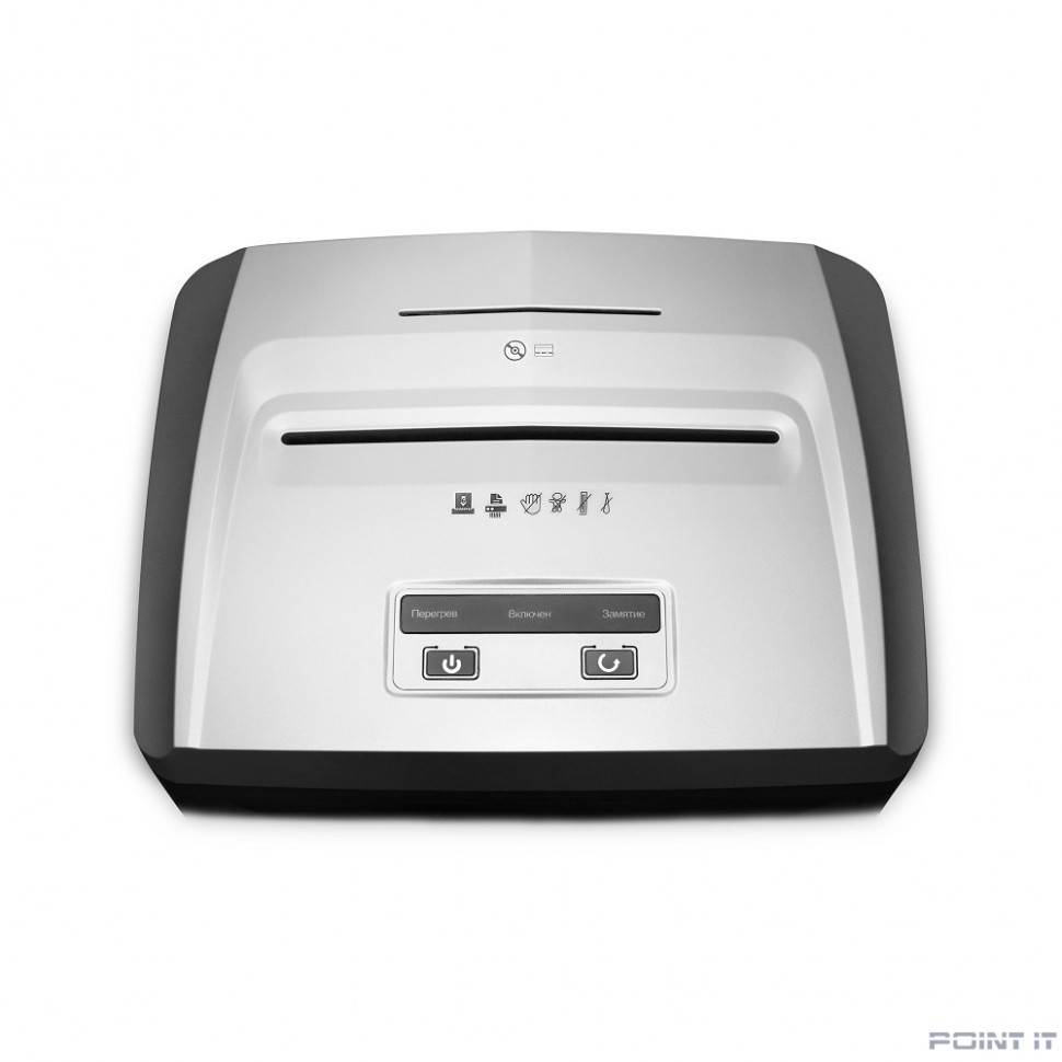 ГЕЛЕОС Уничтожитель документов УП21-7 DIN P-7 {(7 ур-нь секр.), фрагмент 0,8х2мм, 6-7 лист (70г/м2), CD/пл.карты, 23 л.}