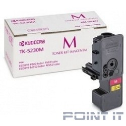 Kyocera-Mita TK-5230M Тонер-картридж, Magenta {P5021cdn/cdw, M5521cdn/cdw (2200стр)}