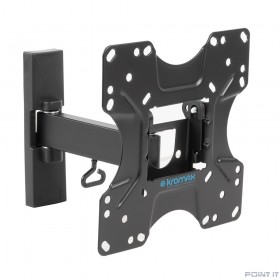 Kromax OPTIMA-213 черный 20"-43" макс.30кг настенный поворот и наклон