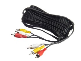 Шнур аудио-видео: 3RCA-3RCA ( длина 7 м, литой), NETKO Optima