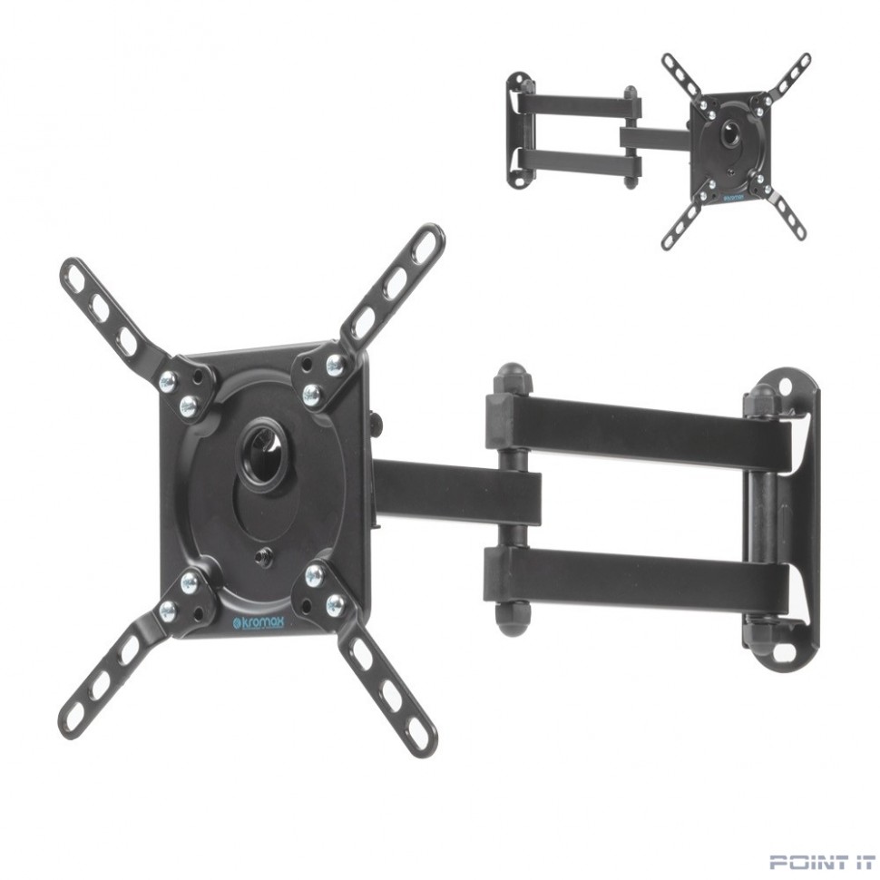 Kromax DIX-14 черный 15"-42" макс.20кг настенный поворотно-выдвижной и наклонный