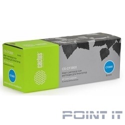 CACTUS CF380X Тонер Картридж CS-CF380X черный для HP LJ Pro M476dn/M476nw/M476dw (4400стр.)