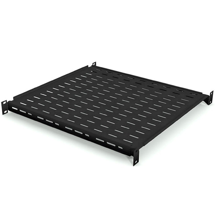 Полка для шкафа глубиной 600 (443х400), с ушками, черная, 60 кг