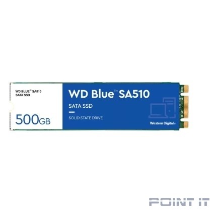 WD SSD M.2 500Gb M2.2280 WDS500G3B0B, 1 year