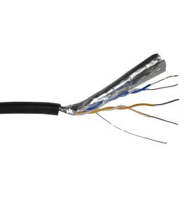 Кабель Skynet Light FTP2 cat.5е, одножильный, 305м, Cu, для наружных работ, черный