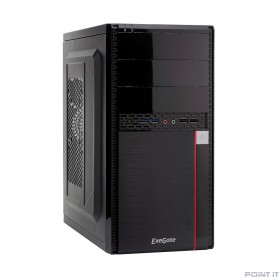 Exegate EX277439RUS Корпус Minitower MA-371X Black, mATX &lt;без БП&gt;