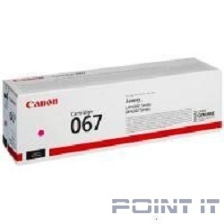 Canon Cartridge 067M 5100C002  тонер-картридж для i-SENSYS LBP631CW LBP631, LBP633Cdw LBP633, MF651Cw MF651, MF655Cdw MF655, MF657Cdw MF657, Magenta