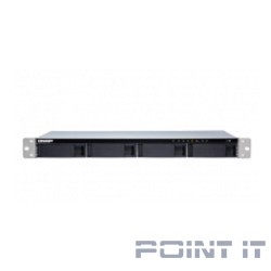 QNAP TS-431XeU-8G Сетевое хранилище, 4 отсека для HDD, 10 GbE SFP+, стоечное исполнение, 1 блока питания. ARM Cortex-A15 Annapurna Labs AL-314 1,7 ГГц, 8 ГБ. Направляющие в комплект поставки не