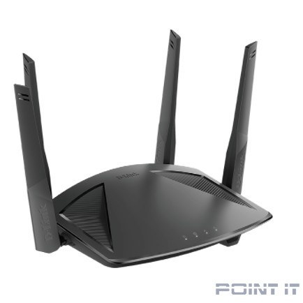 D-Link DIR-X1860/RU/R1A Wi-Fi 6 маршрутизатор AX1800, 1000Base-T WAN, 3x1000Base-T LAN
