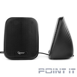 Акустич. система 2.0 Gembird SPK-100, черный, 6 Вт, рег. громкости, USB-питание