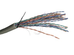 Кабель UTP25 cat.5e, 305м, 24 AWG, серый
