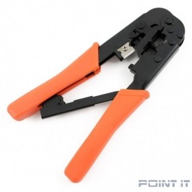 Gembird T-568R Универсальные клещи для обжима и разделки кабеля RJ-11 (6p4c/6p2c), RJ-12 (6p6c), RJ-45 (8p8c) с фиксатором