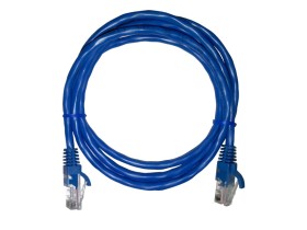 Патч-корд UTP4 cat 5e, 1,5м, ВС, LSZH, синий, литой коннектор NETKO Optima