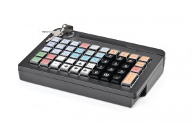 Программируемая клавиатура АТОЛ KB-50-U (rev.2) черная c ридером магнитных карт на 1-3 дорожки