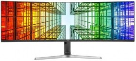 Монитор Samsung 49&quot; S49C950UAI 1000R, VA, 32:9, 5120x1440, 5ms, 350cd, 120Hz, 2xHDMI, 1xDP, USB-C, LAN, 3xUSB, HAS, SPK