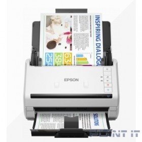 Сканер EPSON WorkForce DS-530II  (B11B261401) {, A4, протяжной, 600dpi, 35 стр. / мин, USB3.0, DADF} 