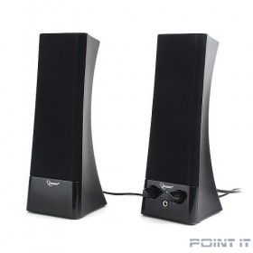 Gembird SPK-500, черный, 6 Вт, рег. громкости, разъём для наушников,питание 220