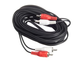Шнур аудио-видео: 2RCA-2RCA ( длина 7 м, литой), NETKO Optima