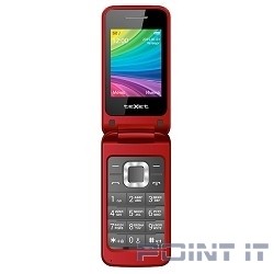 TEXET TM-204 мобильный телефон цвет красный (гранат)
