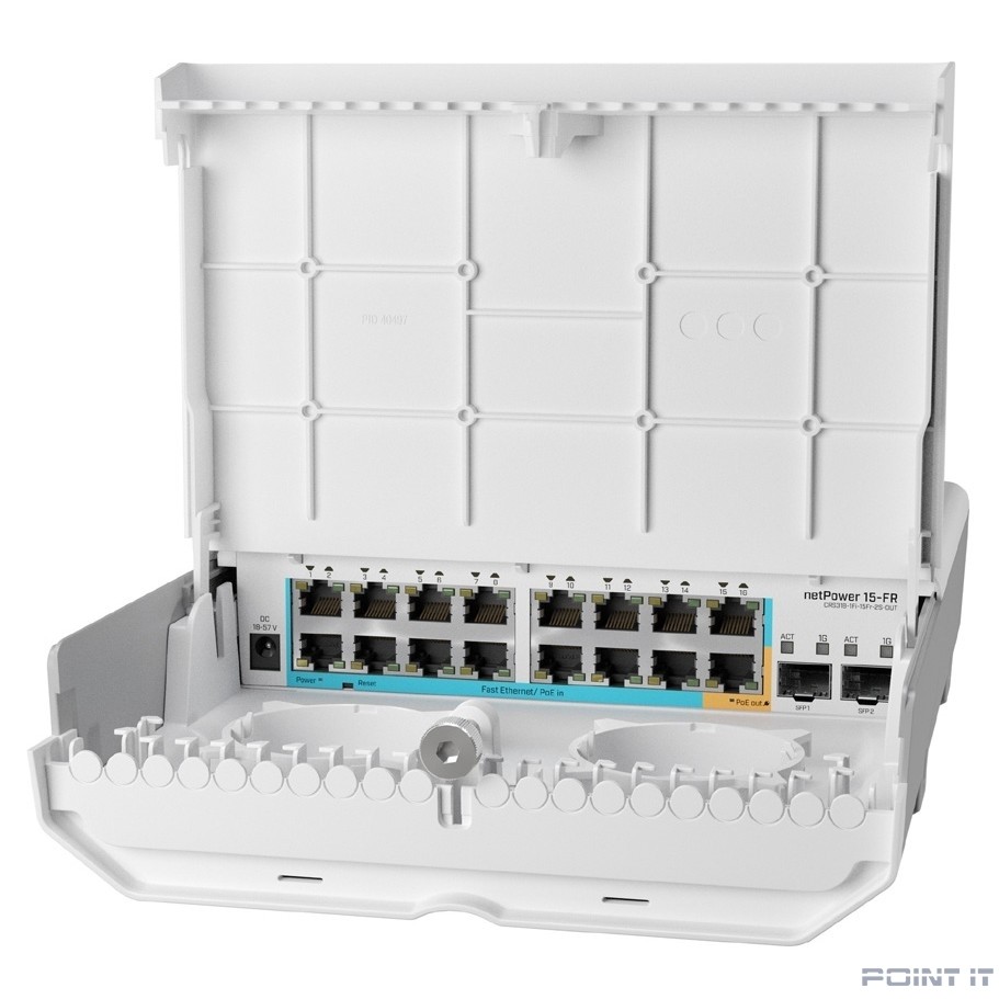 MikroTik CRS318-1Fi-15Fr-2S-OUT Коммутатор 15FR with RouterOS L5 license