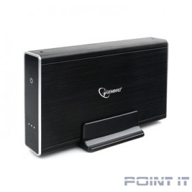 Gembird EE3-U3S-80 Внешний корпус 3.5&quot; чёрный, USB 3.0, SATA, HDD/SSD, до 2 Тб, алюминий