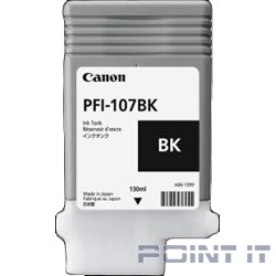 Canon PFI-107BK 6705B001 Картридж для iPF680/685/770/780/785, Черный, 130ml (GJ)
