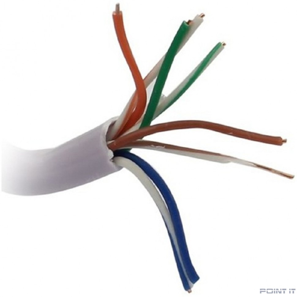 Exegate EX281818RUS Кабель Exegate Special UTP4-C5e-CCA-S26-IN-PVC-GY-100 UTP 4 пары кат.5e CCA, 26AWG, бухта 100м, серый, PVC
