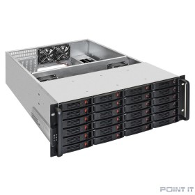 Exegate EX292425RUS Серверная платформа ExeGate Pro 4U660-HS24 &lt;RM 19&quot;, высота 4U, глубина 660, Redundant БП 2x800W, 24xHotSwap, USB&gt;