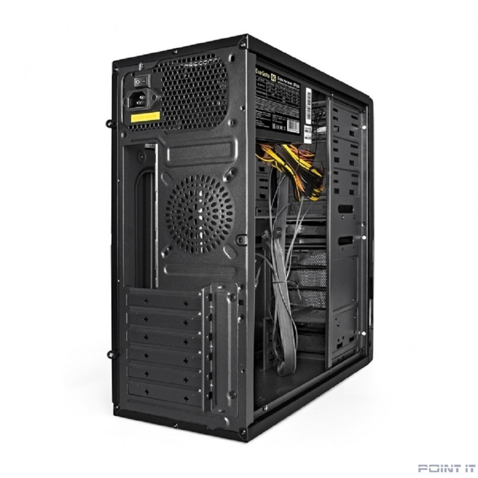 Exegate EX278399RUS Корпус Miditower Exegate XP-329S Black, ATX, <XP500, Black,120mm>, 2*USB, Audio