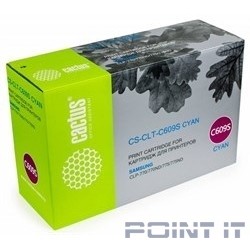 Картридж лазерный Cactus CS-CLT-C609S голубой (7000стр.) для Samsung CLP 770/770ND/775/775ND