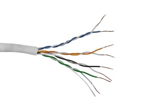 Кабель UTP4 cat.5е, одножильный, 305м, Cu, нг(А)-LSLTx, Проходит Fluke тест, светло-серый, NETKO Optima Gold