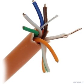 Exegate EX281820RUS Кабель Exegate  UTP4-C5e-CU-S24-IN-LSZH-OR-305 UTP 4 пары кат.5e медь, 24AWG, LSZH, бухта 305м, оранжевый
