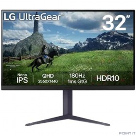 Монитор LCD LG 31.5&quot; 32GS85Q-B UltraGear черный {IPS 2560x1440 180Hz 1ms 2xHDMI DisplayPort USB Pivot} [32gs85q-b.aruz]