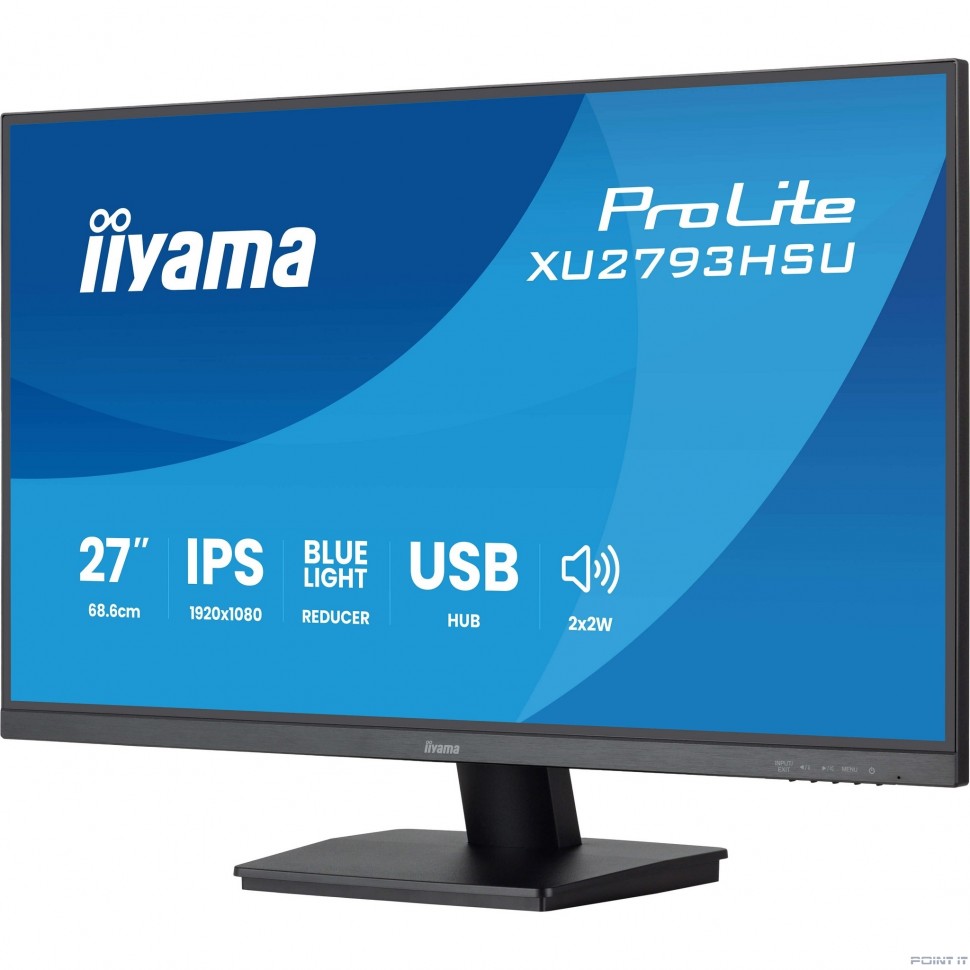 Монитор LCD IIYAMA 27'' XU2793HSU-B7 {IPS 1920х1080 100Hz 1ms 8bit(6bit+FRC) 300cd 178/178 1300:1 HDMI2.0 DisplayPort1.2 2xUSB2.0 2x2W 2x2W VESA}