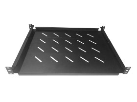 Полка для шкафа глубиной 600 (444x350) с ушками, черный, 60 кг