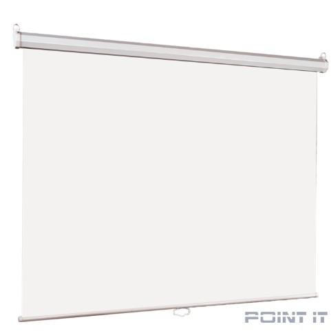 Lumien Eco Picture [LEP-100106] Настенный экран 127х127см (рабочая область 121х121 см) Matte White восьмигранный корпус, возможность потолочн./настенного крепления, уровень в комплекте, 1:1 (треуголь