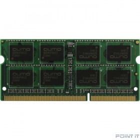 QUMO DDR3 SODIMM 8GB QUM3S-8G1600C11L PC3-12800, 1600MHz, 1.35V
