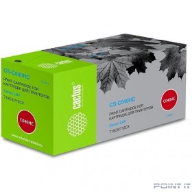 Картридж лазерный Cactus CS-C040HC голубой (10000стр.) для Canon LBP 710CX/712CX I-Sensys