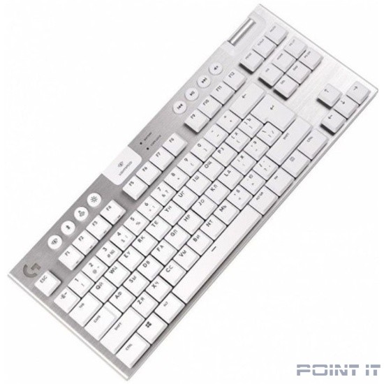 920-010117 Logitech Клавиатура G915 TKL WHITE {механическая, белый, беспроводная/проводная, RGB LIGHTSYNC, USB, Bluetooth, радиоканал}