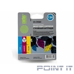 CACTUS  C9363HE Картридж  №134 для HP Deskjet 460/5743/6543/6843/9803/PSC1613/2353/K7103, цветной, 