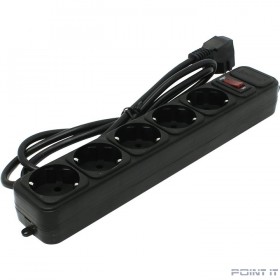 Exegate EX266859RUS Сетевой фильтр Exegate SP-5-1.5B (5 розеток, 1.5м, евровилка, черный)