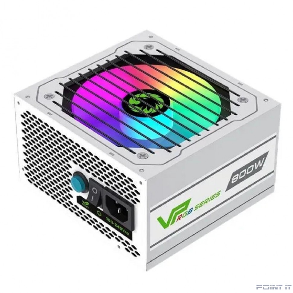 GameMax Блок питания ATX 800W VP-800-RGB-MODULAR WHITE 80+, Ultra quiet